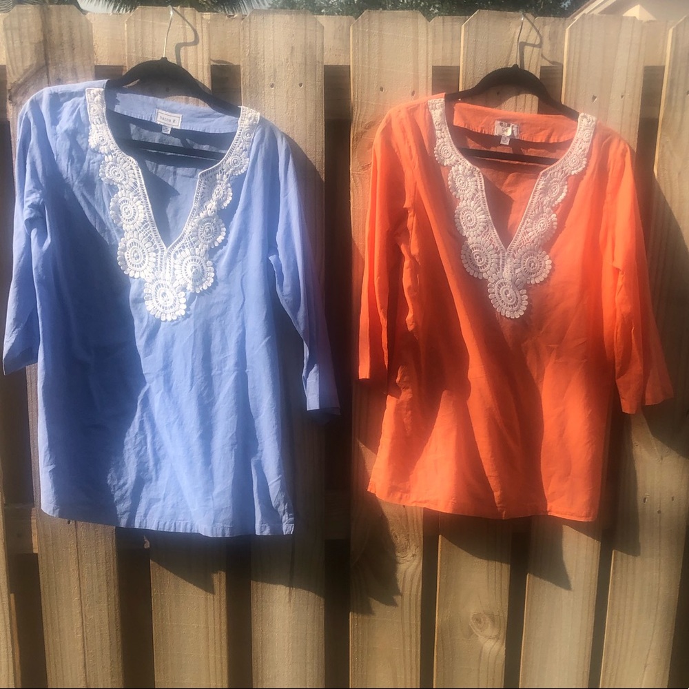 Set of two cotton tunics by Hanna G
